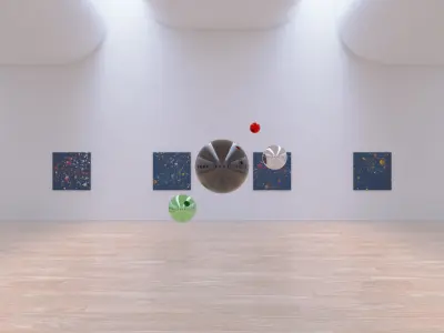 HDRI - Art Museum Gallery Interior 19 - 16384x8192 Texture