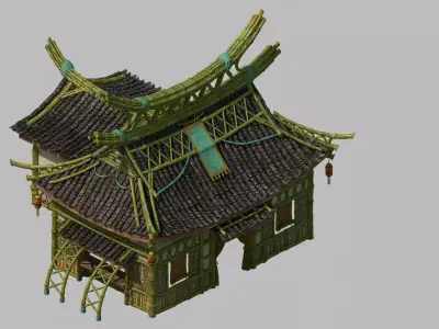 Game Architecture - He Shan Road House 3D model