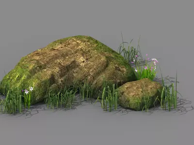 Explore the mountains - rocks 20 3D model
