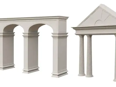 Architectural Exterior Elements Collection 3D model
