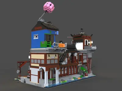 Lego Ninjago city 3D model