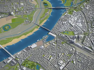 Nijmegen Low-poly 3D model