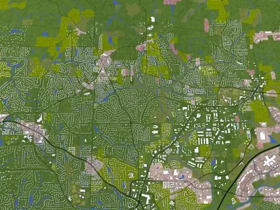 Roswell City USA Low-poly 3D model