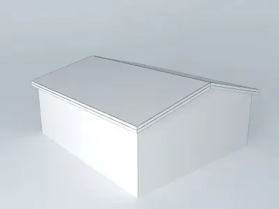 Decochalet 2015 Double garage 600x600, sectional door Free 3D model