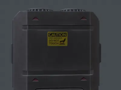 Stylized big conditioner Low-poly 3D model