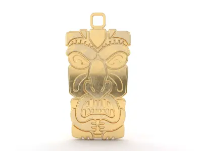 Maori pendant jewelry 03 3D print model
