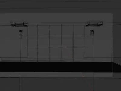 Blender Room - japanese style with hdri 3D model
