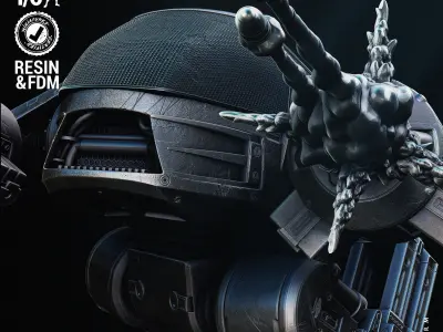 Wicked Movies ED 209 Sculpture Tested for 3D printing  3D print model