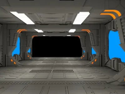 Sci Fi Corridor  3D model