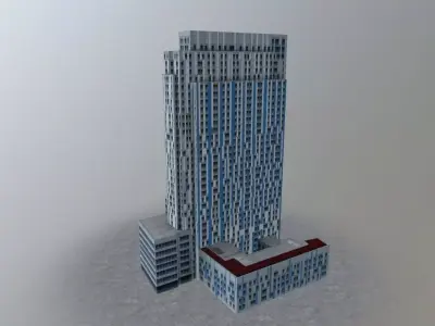 London Nido Spitalfields Low-poly 3D model