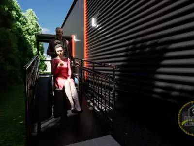 office container building model 3D model