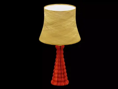 Bed Side Table Lamp Low-poly 3D model get