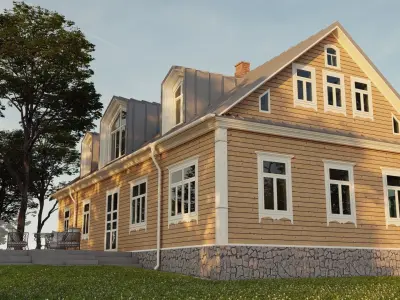 LUMION 12 SCENE VILLA 3D model