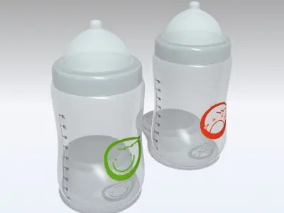 Baby Bottle 04 Low-poly 3D model