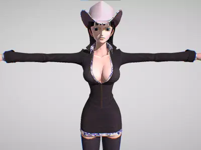 Nico Robin - One Piece - Pirate Warriors Low-poly 3D model