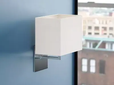 Raveena Chrome Armed Sconce Free 3D model