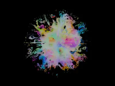 Vibrant Color Burst - Abstract Alpha Emission Noise Effect Texture