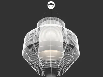 Suspension MESH M BLANC 3D model