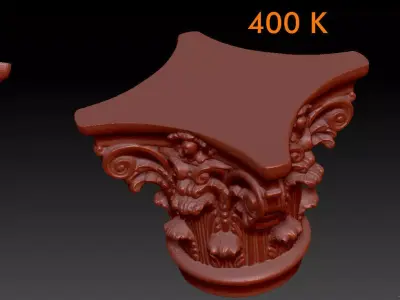 Corinthian capitel 3D model