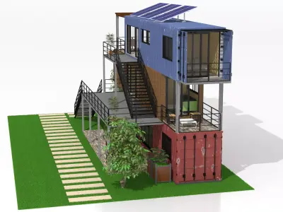 Shipping Container Homes 3D model