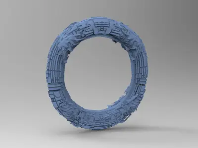 Angel Ascension rings 5 3D model