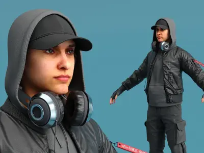  Urban Young Man Character 