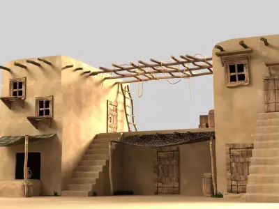 old Arabic house 3D model