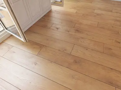 Wooden floor 26 WITHOUT PLUGINS 3D model