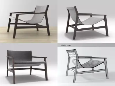 Sdraio lounge chair 3D model