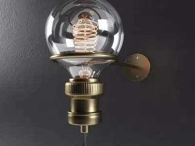 Minimalist Wall Light 3D model