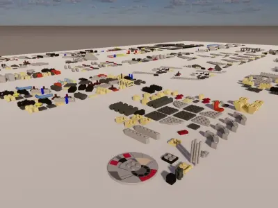  LEGO STAR WARS MILLENNIUM FALCON 4504 3D model