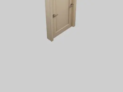 Hollow core door model Low-poly 3D model