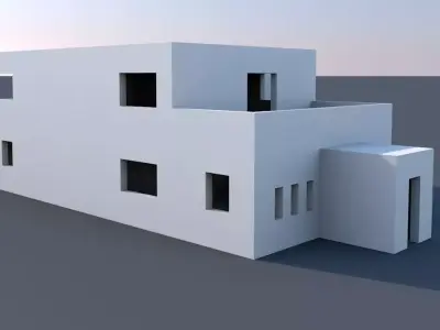 House 2 floor 3D model