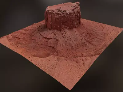 Canyon Cliff A - Scan 3D model