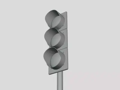 Traffic Light - Geometry Only No Textures No Materials 3D model