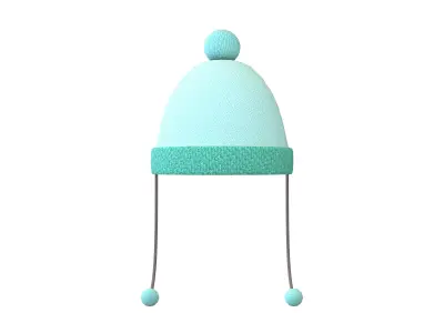 Winter Hat V1 002 Low-poly 3D model