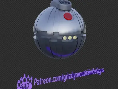 Star Wars Thermal Detonator replica AND Christmas ornament 3D print model