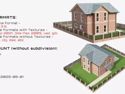 Brick House 1 3D model