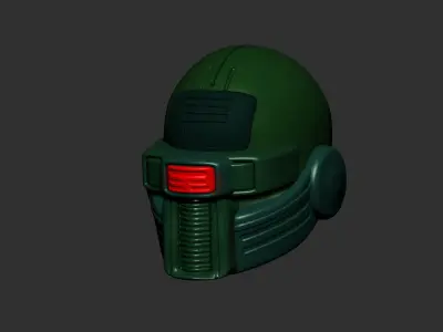 helmet high poly sculpt 3d printable ver 7 3D model 3D model