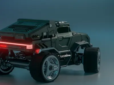 Military Armored Truck 3D print model