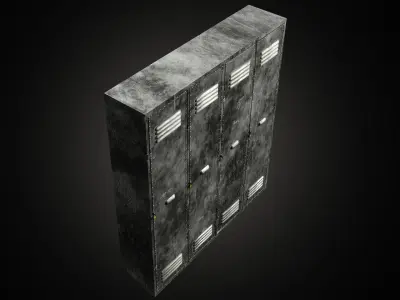 h63140 Locker Low-poly 3D model