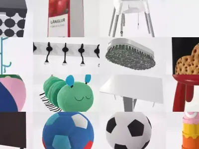 Large collection of essential 3D assets 3D Model Pack