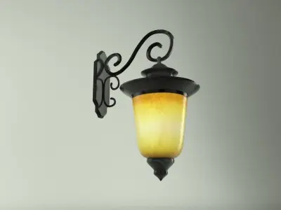 Lamp Wall Lighting Low-poly 3D model