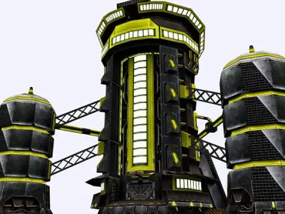 3DRT - Storage Facility  Low-poly 3D model