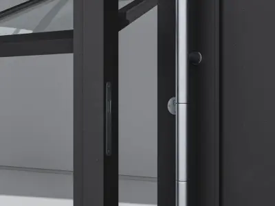 Aluminium door 289 3D model