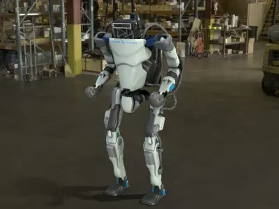 Atlas Robot Boston Dynamics Low-poly 3D model