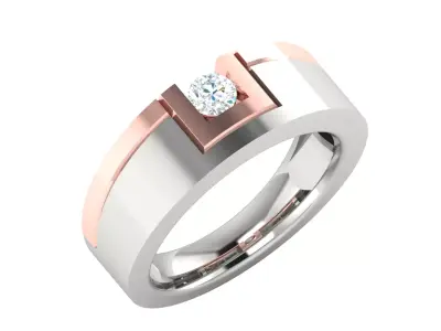  Mens Ring  Render 3dm STL OBJ FBX Details 3D print model get
