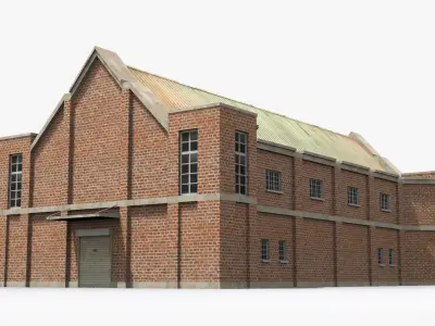 Factory xx3 Low-poly 3D model