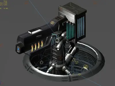 Spaceship - Ground Fort 03 3D model