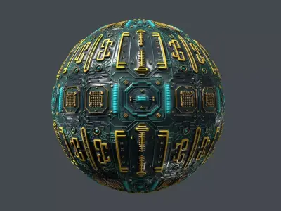 Cyberpunk Seamless PBR Texture 13 Texture